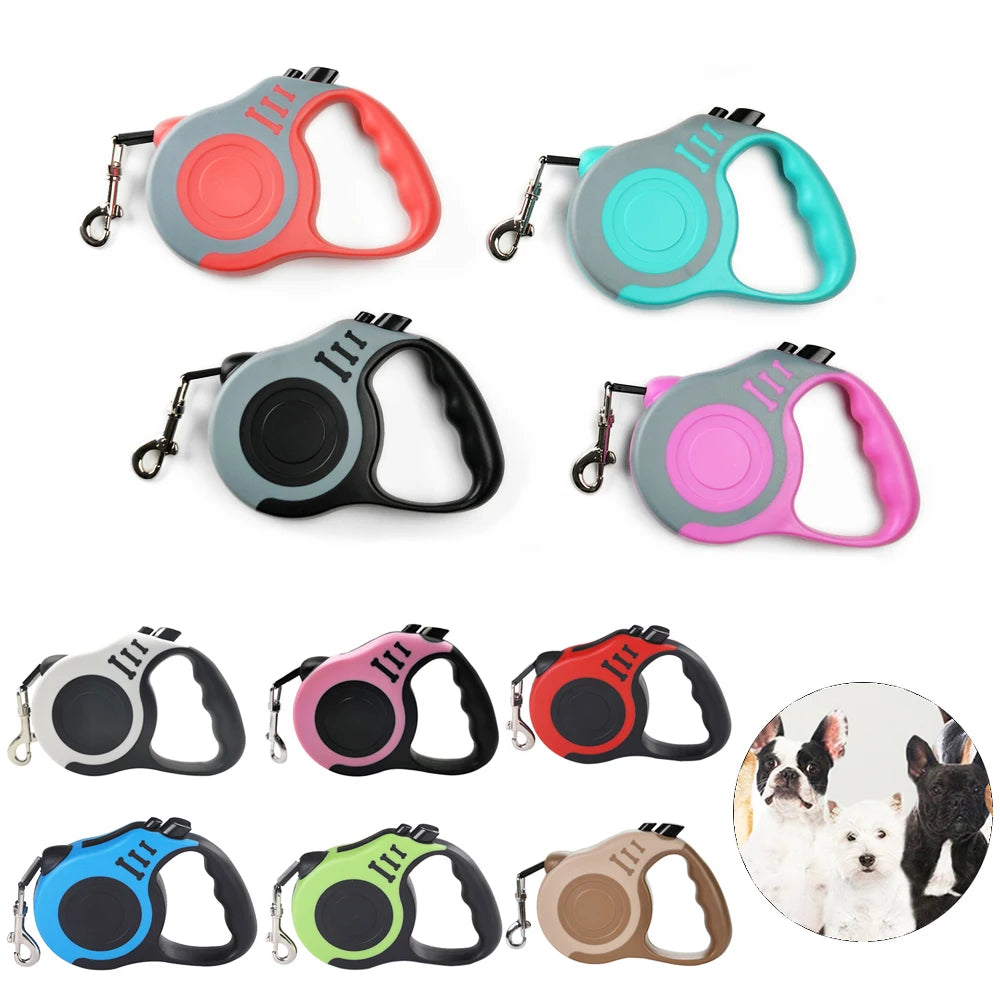 3m 5m Dog Leash Strong Nylon Puppy Lead For Small Medium Large Dogs Cats Automatic