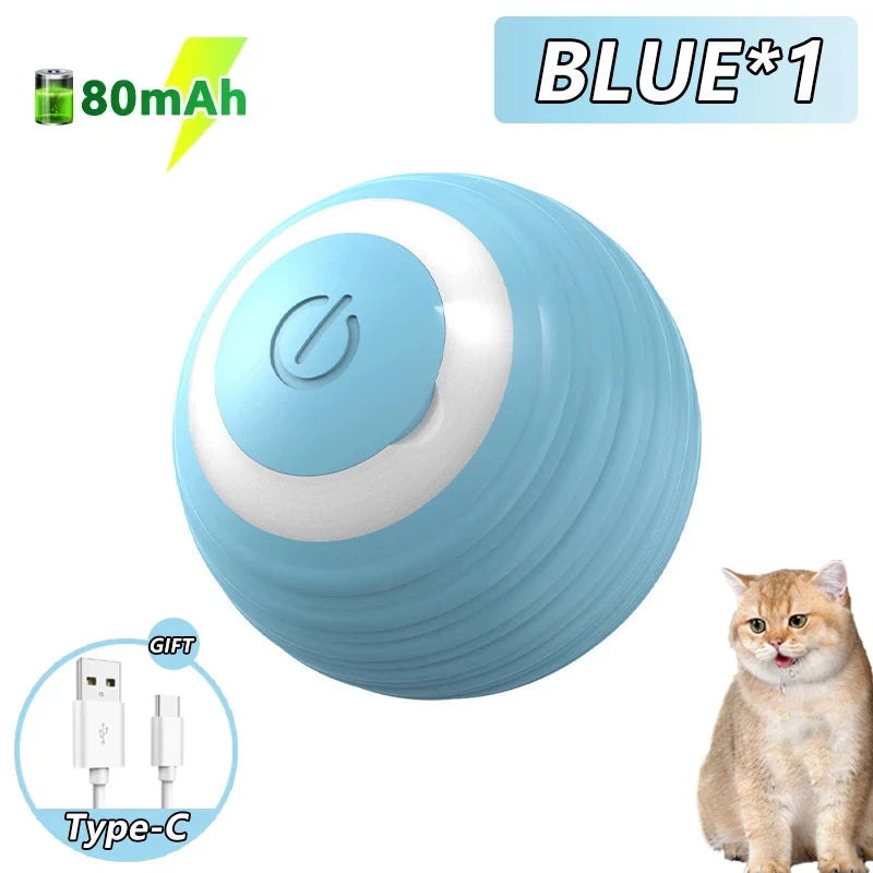 Cat Interactive Ball Toys Automatic Rolling Ball
